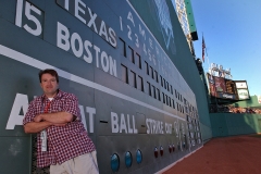 ESPN's Jim Caple at the Green Monster