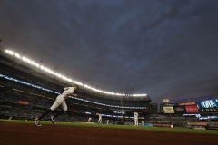 New York Yankees' Aaron Judge takes the field