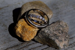 Wedding Rings On the Rocks